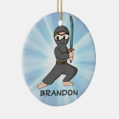 Ninja Boy Design Ornament (Rechts)