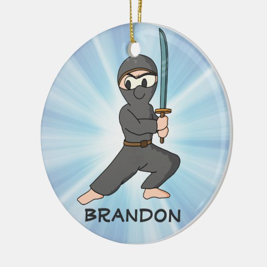Ninja Boy Design Ornament (Links)