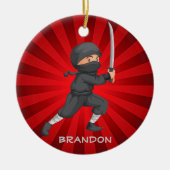 Ninja Boy Design Ornament (Voorkant)