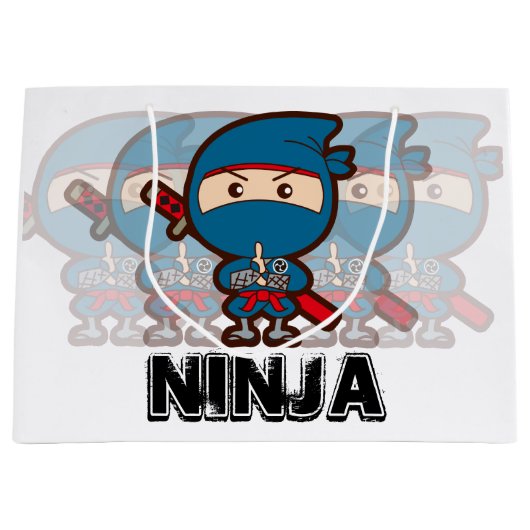 Ninja Boy Groot Cadeauzakje (Voorkant)