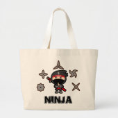 Ninja Boy Grote Tote Bag (Voorkant)