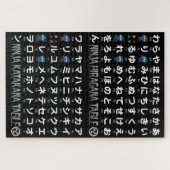 Ninja Boy Japanese Hiragana & Katakana Table Legpuzzel (Horizontaal)