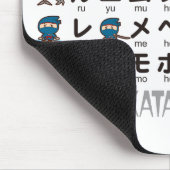 Ninja Boy Japanse Katakana tafel Muismat (Hoek)