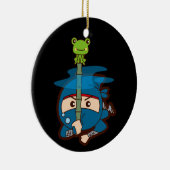 Ninja Boy Keramisch Ornament (Rechts)