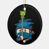 Ninja Boy Keramisch Ornament (Links)