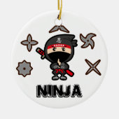 Ninja Boy Keramisch Ornament (Voorkant)
