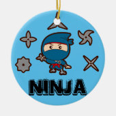 Ninja Boy Keramisch Ornament (Voorkant)