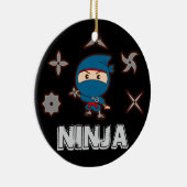 Ninja Boy Keramisch Ornament (Rechts)