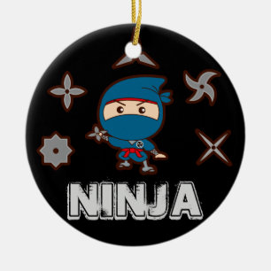 Ninja Boy Keramisch Ornament