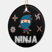 Ninja Boy Keramisch Ornament (Links)