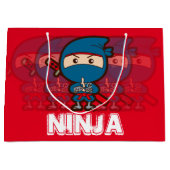 Ninja Boy Kerstmis Groot Cadeauzakje (Voorkant)