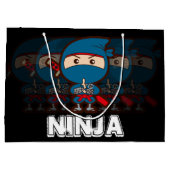 Ninja Boy Kerstmis Groot Cadeauzakje (Achterkant)