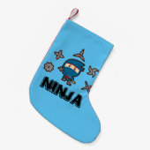 Ninja Boy Kleine Kerstsok (Voorkant (Hangend))