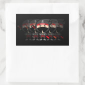 Ninja Boy Rechthoekige Sticker (Tas)
