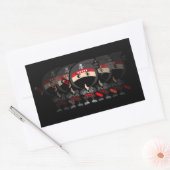 Ninja Boy Rechthoekige Sticker (Envelop)
