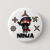 Ninja Boy Ronde Button 5,7 Cm (Voorkant)