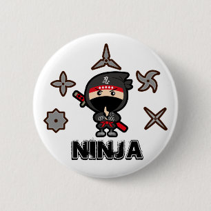 Ninja Boy Ronde Button 5,7 Cm