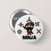 Ninja Boy Ronde Button 5,7 Cm (Voorkant /achterkant)