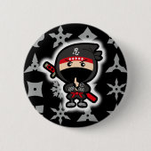 Ninja Boy Ronde Button 5,7 Cm (Voorkant)