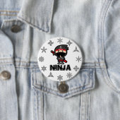 Ninja Boy Ronde Button 7,6 Cm (In situ)
