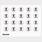 Ninja Boy Ronde Sticker (Vel)