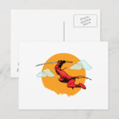 Ninja Briefkaart (Voorkant / Achterkant)