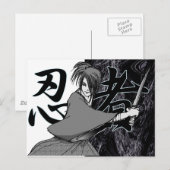 NINJA BRIEFKAART (Voorkant / Achterkant)