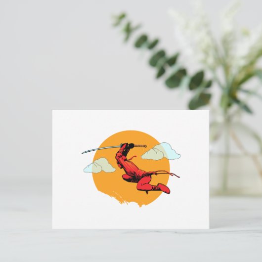 Ninja Briefkaart (Staand voorkant)