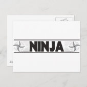 ninja briefkaart (Voorkant / Achterkant)