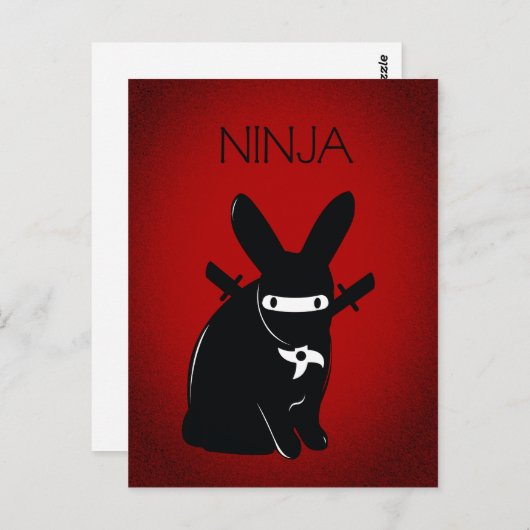 NINJA BRIEFKAART (Voorkant / Achterkant)