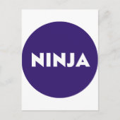 Ninja Briefkaart (Voorkant)