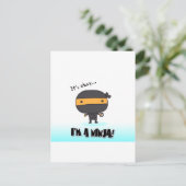 NINJA BRIEFKAART (Staand voorkant)