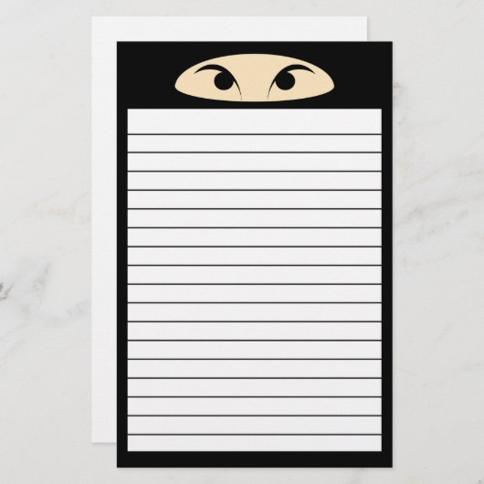 Ninja Briefpapier (Voorkant / Achterkant)