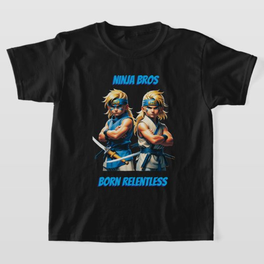 Ninja Bros Born Relentless Jeugd  T-shirt (Laagn)