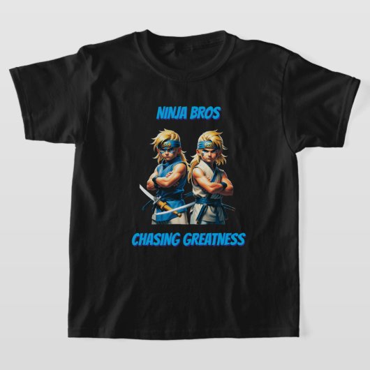Ninja Bros Streven naar Grootheid Jeugd T-shirt (Laagn)