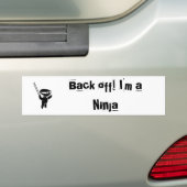 Ninja Bumper Bumpersticker (Op auto)