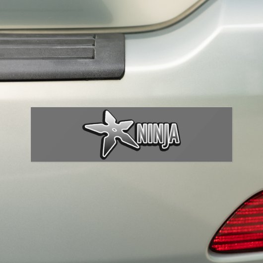 Ninja Bumpersticker (Op auto)