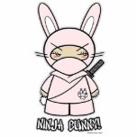 Ninja Bunny. Fotosculptuur Staand Fotobeeldje<br><div class="desc">Prachtige foto-sculptuur met mijn Ninjadorables Ninja Bunny! Creëer door mij,  kunstenaar Delphine Lévesque Demers!</div>