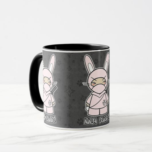 Ninja Bunny. Mok (Voorkant links)