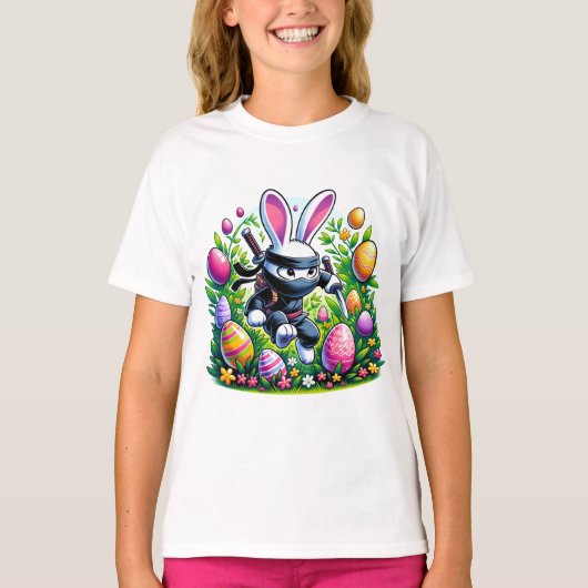 Ninja Bunny Paasavontuur T-shirt (Voorkant)