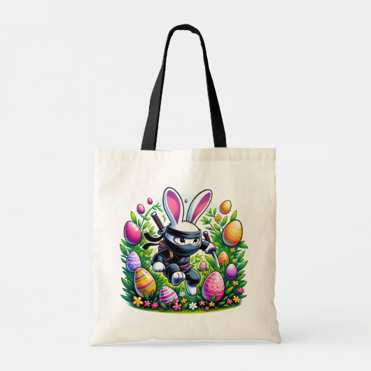 Ninja Bunny Paasavontuur Tote Bag (Achterkant)
