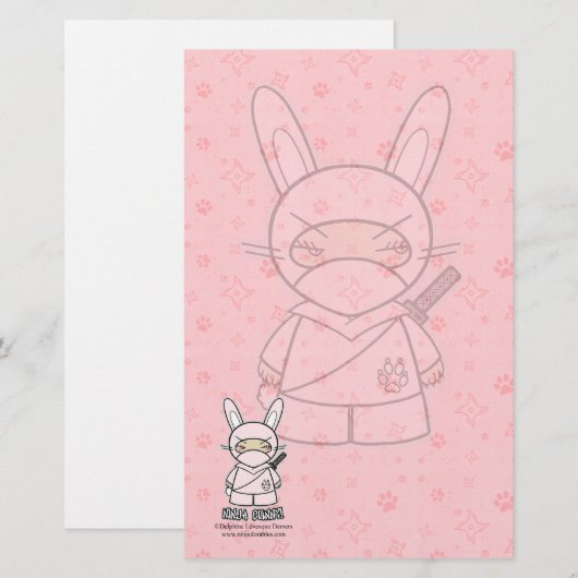 Ninja Bunny. Papierwaren (Voorkant / Achterkant)