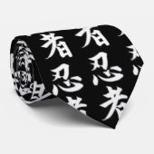 Ninja Caligraphy Stropdas (Opgerold)