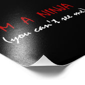 Ninja Can't See Me Foto Afdruk (Hoek)