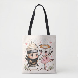Ninja Cappuccino Assassino Love Tote Bag