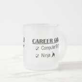 Ninja Career Goals - Computer Engineer Matglas Koffiemok (Voorkant rechts)