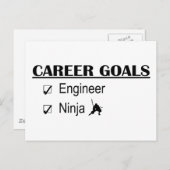 Ninja Career Goals - Engineer Briefkaart (Voorkant / Achterkant)