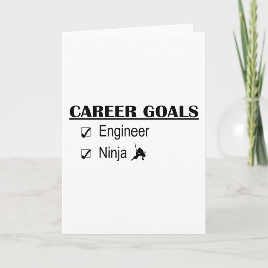 Ninja Career Goals - Engineer Kaart (Voorkant)