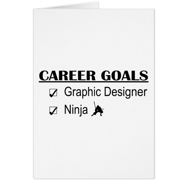 Ninja Career Goals - Grafische ontwerper (Voorkant)