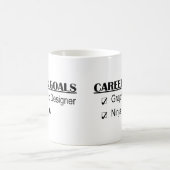 Ninja Career Goals - Grafische ontwerper Koffiemok (Center)
